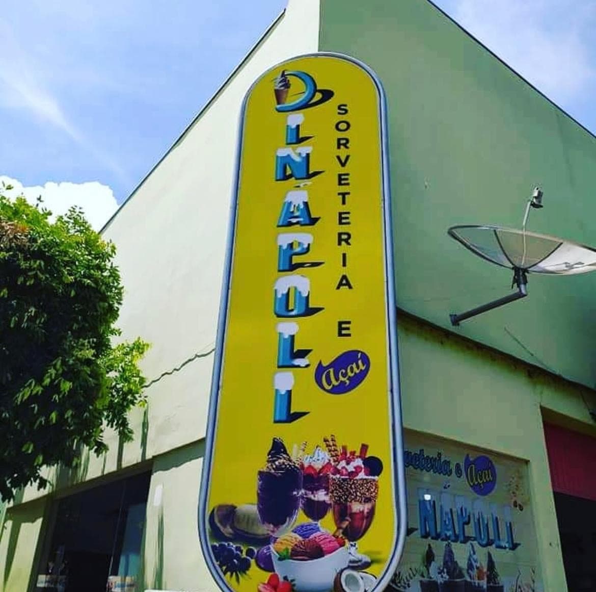 Fachada da sorveteria Dinapoli